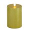 HGTV Home Collection Georgetown Real Motion Flameless Candle With Remote, Gold with Warm White LED Lights, Battery Powered, 9 in